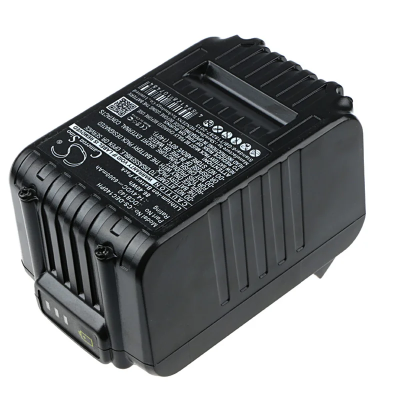Batería de repuesto para herramientas eléctricas, pila para Dewalt DCB140, 143, 145, 140-XJ, compatible con Dewalt DCD720, 730C, 731, 732, 6000mAh