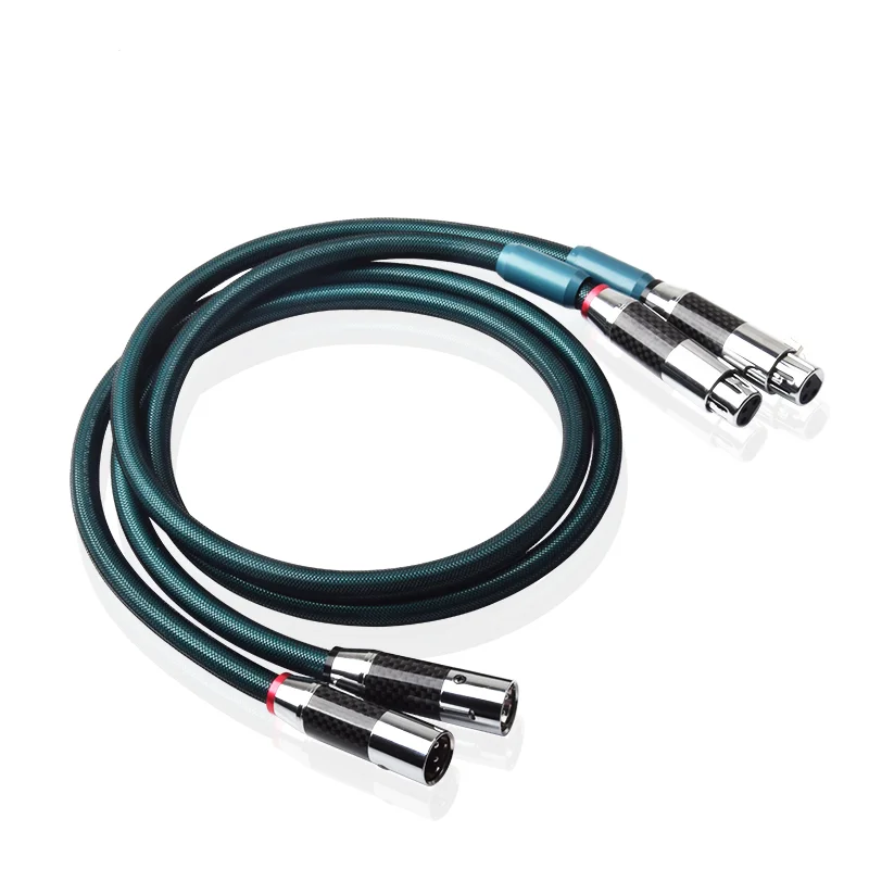 

Y-056 XLR 8N OCC посеребренный HIFI XLR аудиокабель XLR Мужской и женский сбалансированный сигнальный кабель