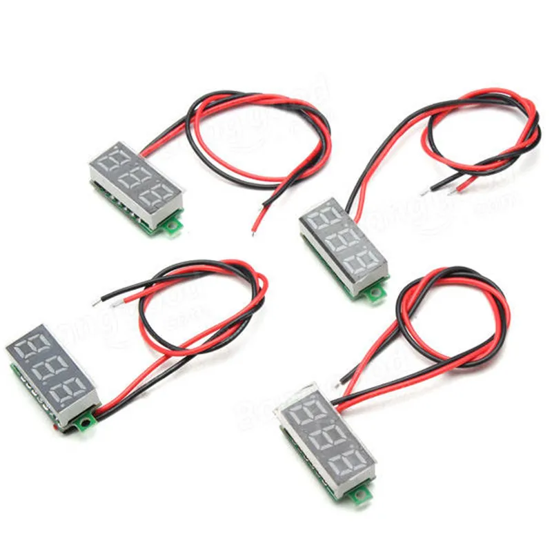 ALLSOME 0.28 Inch 2.5V-30V Mini Digital Voltmeter Voltage Tester Meter LED Screen Electronic Parts Accessories Digital Voltmeter