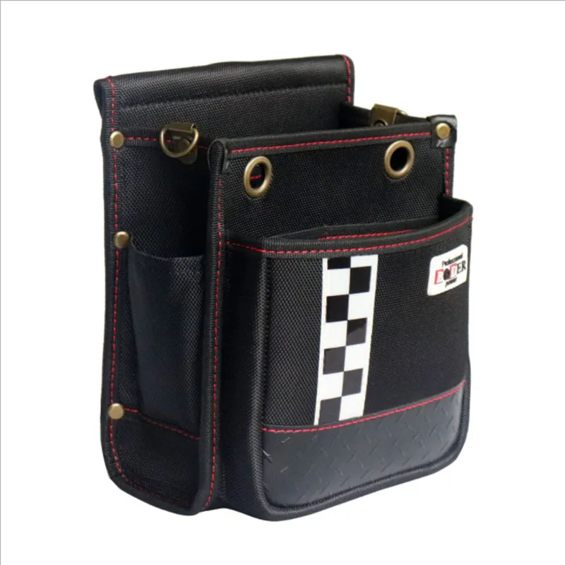 Electrician Waist Tool Bag Wear-Resistant 1680D Oxford Cloth Tool  Waist Bag With Reflective Tape Waist Pocket Pouch Tool Bag