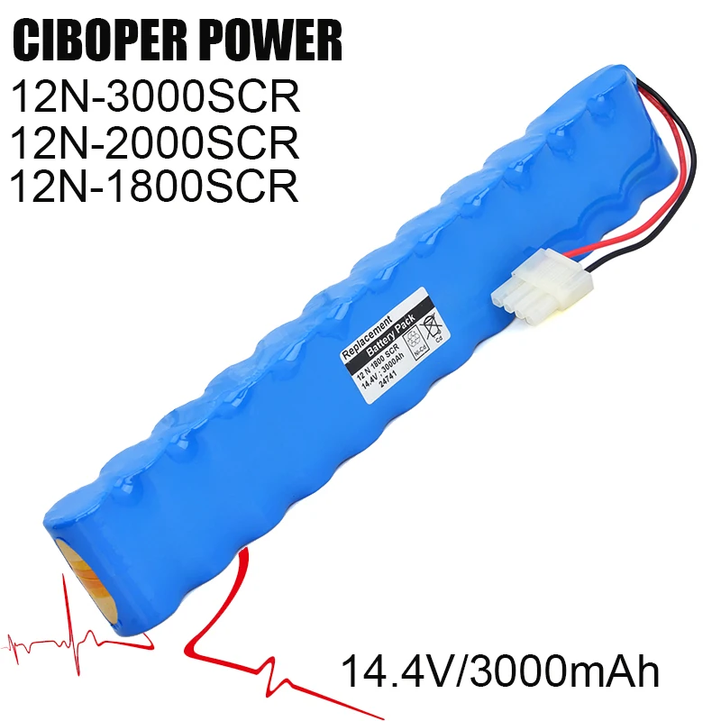 

Medical AED Battery Pack 12N-3000SCR 12N-2000SCR 12N-1800SCR 14.4V 3000mAh For 3002 IH,SCHILLER DEFIGARD 3002,Defigard 3002 IH