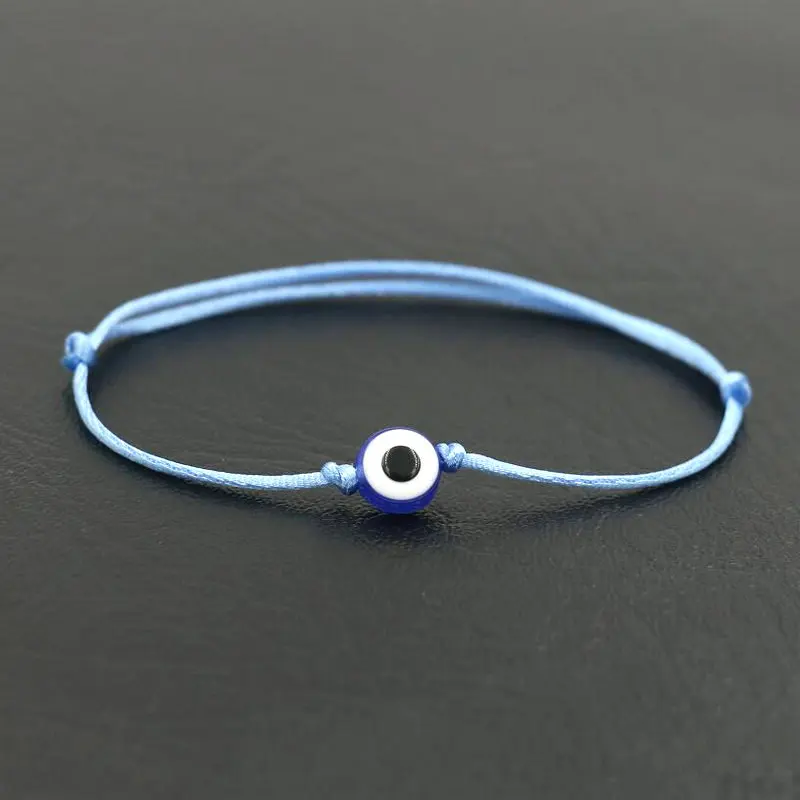 Lucky Turkish Blue Evil Eye Men Bracelet Thin Red Rope Thread String Braid Women Bracelets For Couples Lovers Jewelry Gifts