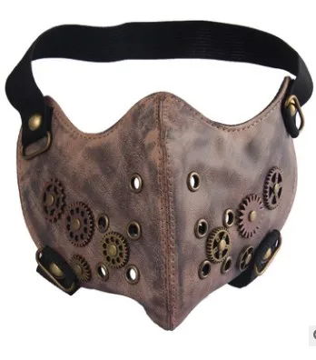 Steam Punk Locomotive Leather  Cotton Winter Non-mainstream Gear Mask Hot sale