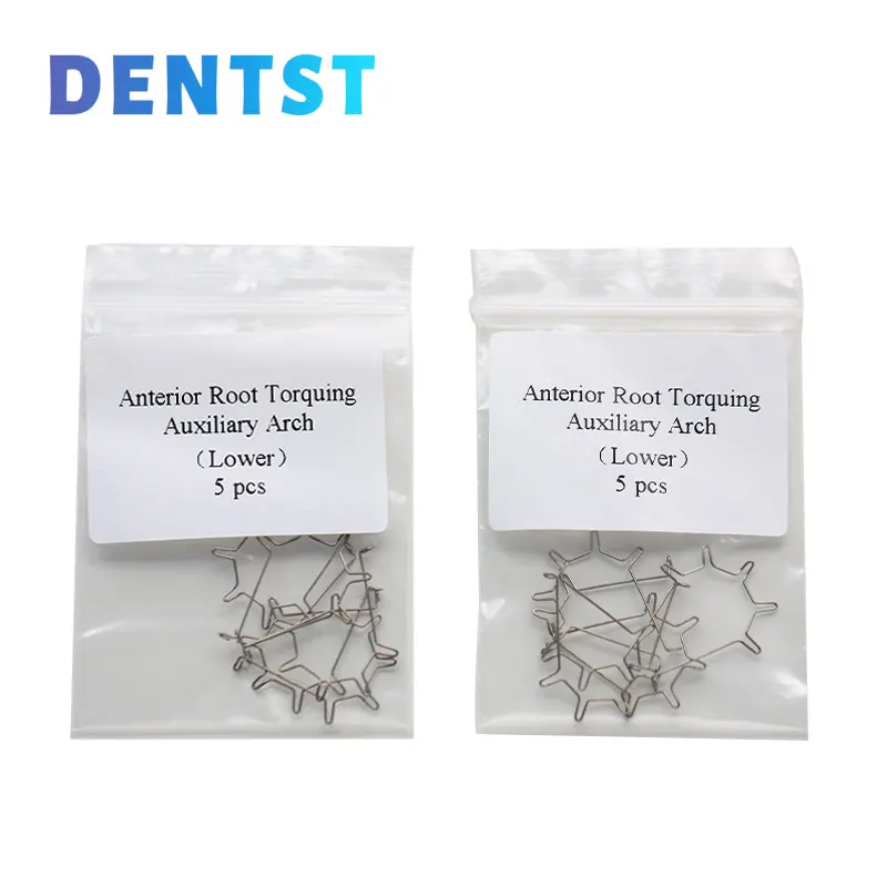 Dentst 5 unids/bolsa de Ortodoncia Dental, torsión de raíz Anterior, arcos auxiliares, pequeños, medianos, grandes, accesorios de odontología