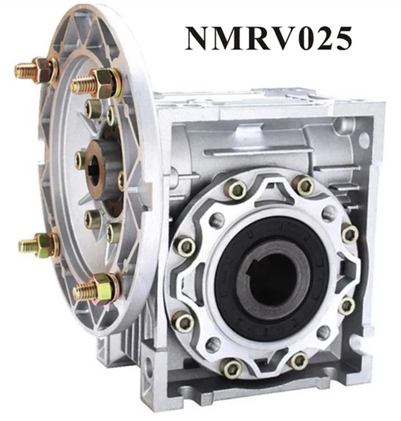 Worm Reducer NMRV025 7.5 - 60 :1 9mm Input Shaft RV025 Electric Motor Gearbox Speed Reducer for NEMA Electric Motor