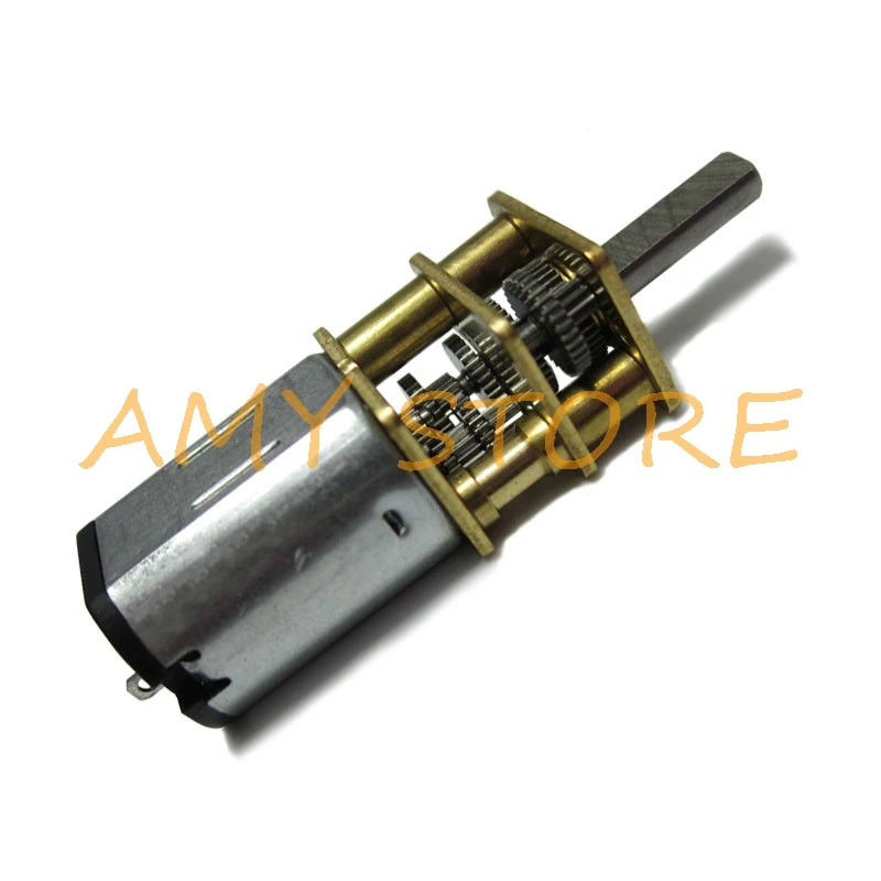 

DC 3V/6V/12V JGA12-N20 Metal Gear Box 3mm D Shaft High Torque Mini Motors 15/30/50/60/100/200/300/500/600/1000RPM for Car Robort