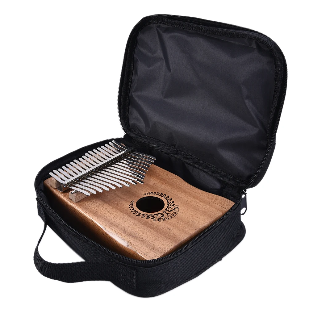 New 17 Keys EQ Kalimba Mahogany Thumb Piano Link Speaker Electric Pickup Bag + Cable 2019 Hot Musical Instruments Professional