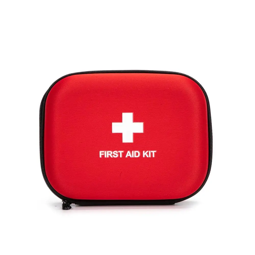 First Aid Hard Case Empty First Aid Hard Shell Case First Aid EVA Hard Red Medical Case for Home Health Emergency