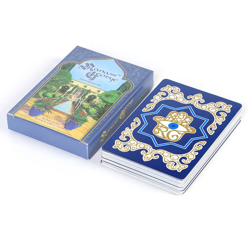 Rana George Lenormand Tarot cards, guía en inglés PDF para la familia, niños, niñas, juegos para adultos, fiesta