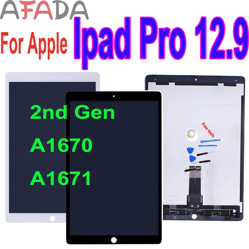 12.9”For iPad Pro 12.9 2nd A1670 A1671 LCD Display Touch Screen Digitizer Assembly For Ipad Pro 12.9  Replacement Repair Parts