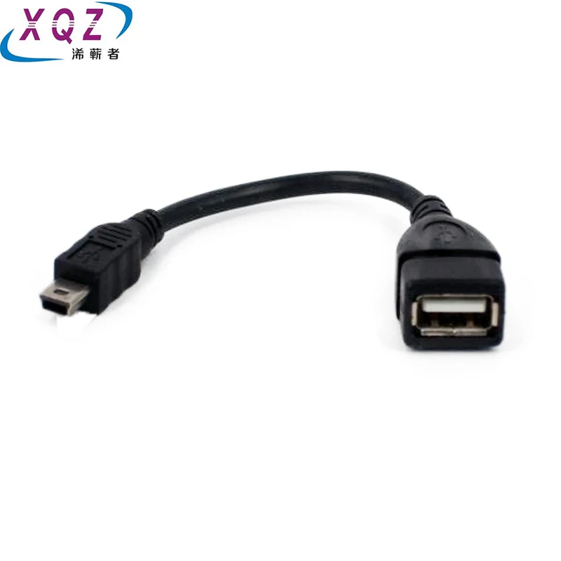 OTG V3 to USB female miniUSB to USB female T v3 For Mp3/Mp4 OTG cable black