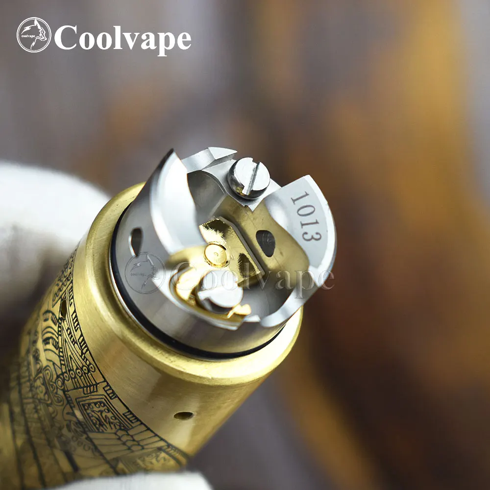 Coolvape Di Sản II Rda 22Mm RDA 316ss Single Coil Rda Với Bf Pin Không Điều Khiển Lưu Lượng Atomizer RDA Vs SXK Phong Cách Hussar 2.0 RDA