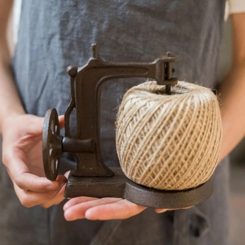 Antický žehlička šicí stroj lano navíječ figurky displej  DIY ruční rekvizity kvést krám kavárna domácí dekorace retro ornamenty