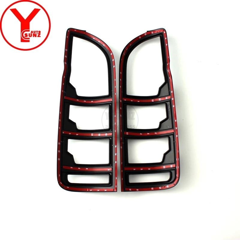 YCSUNZ For Toyota Hiace 2005-2015 abs black tail light cover car accessories for Toyota Hiace Commuter 2008 2009 2010 2012 2014