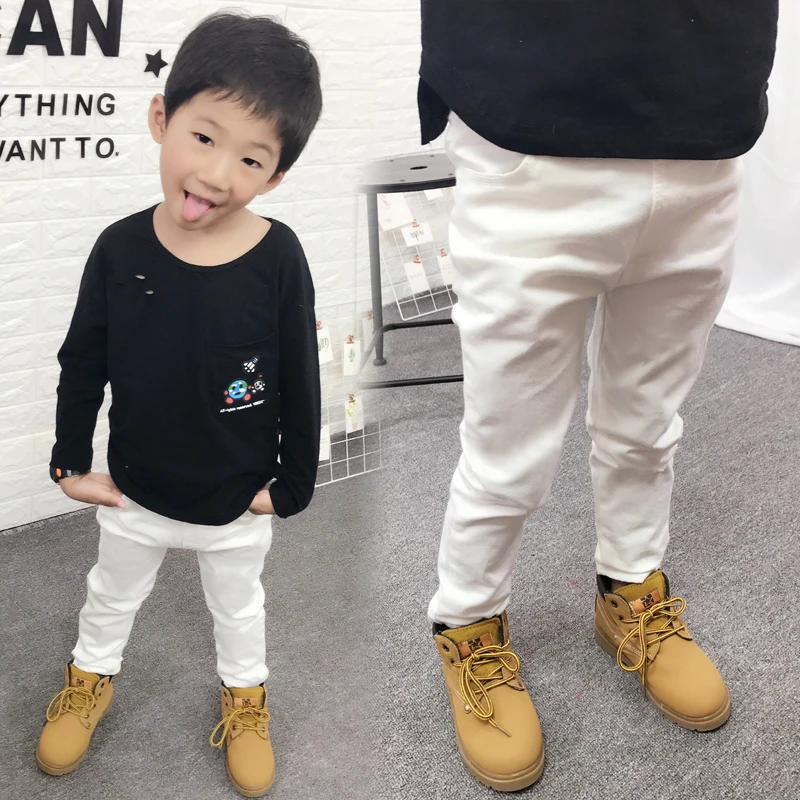 Casual Boys Pants Cotton Teenage School Boy White Black Trousers Spring Children Clothing Teen Clothes Boys 8 To 12 Years 2020