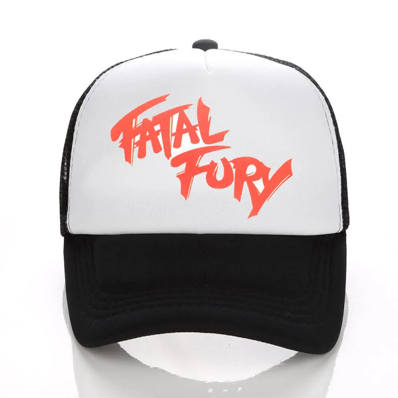 Terry Bogard Mesh Caps The King of Fighters FURY F Hat Cosplay Visor Cap Hat Summer Mesh Caps Unisex