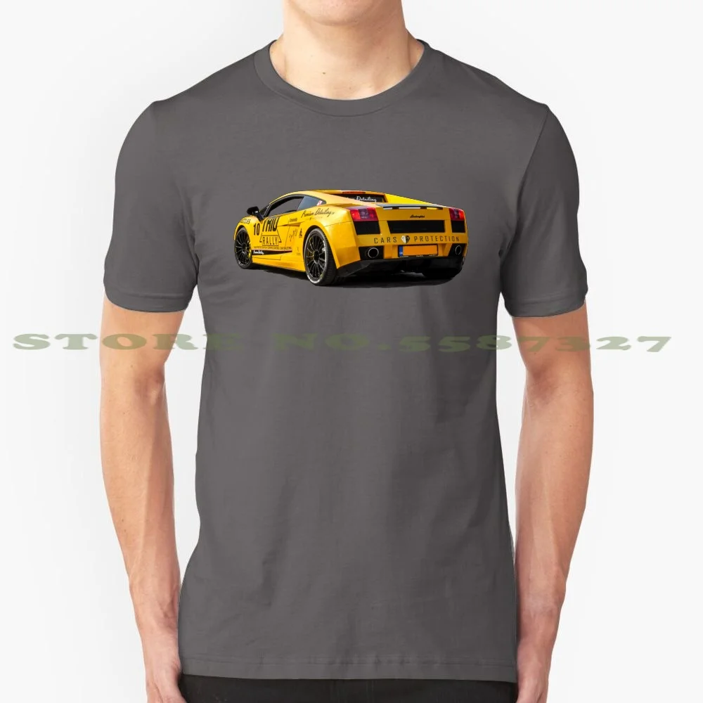 Gen 1 Gallardo Lp560-4 100% Pure Cotton T-Shirt Gallardo Lp560 4 Yellow Supercar Hypercar Sports