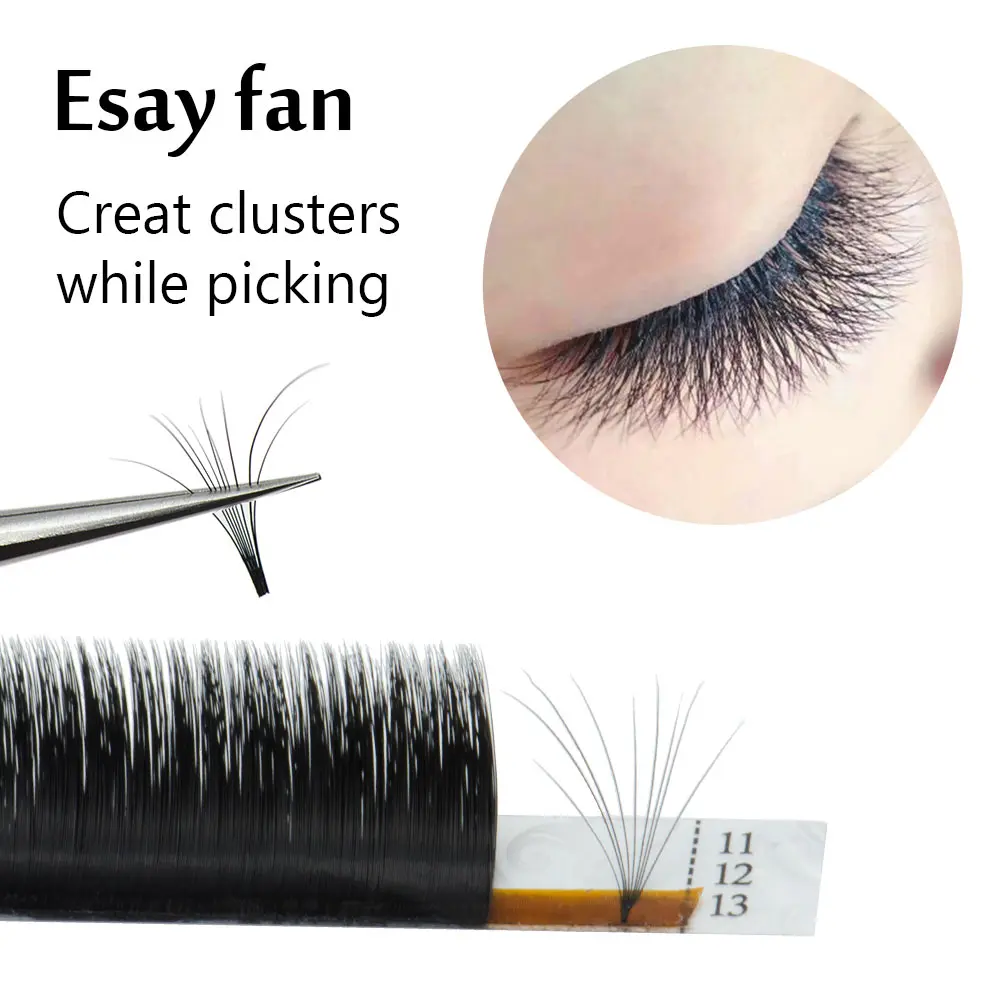 LAGEE Autofan False Eyelashes Easy Fanning Eyelash Extensions Blossom Bloom Mega Volume Mink Fast Fanning Lashes from Nagaraku