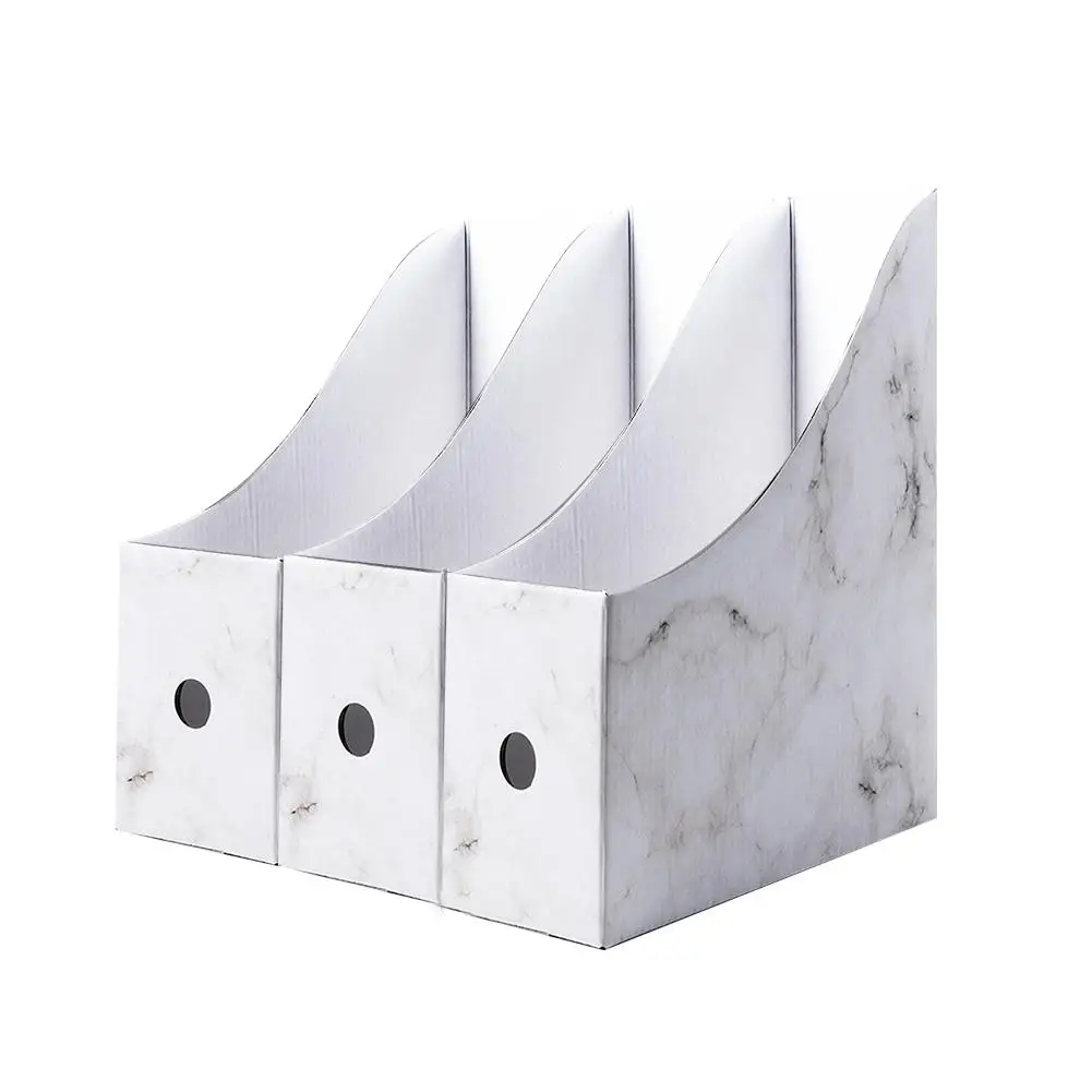 Robusto portariviste in cartone scatola portariviste impermeabile contenitori per libri Organizer per porta File da scrivania