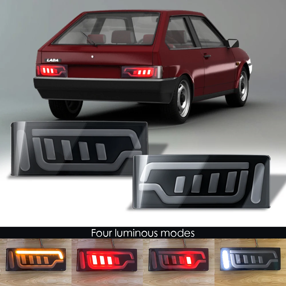 for lada 2108 2109 led tail lights 2 Pcs Car Accessories LED Rear Running Lights for Lada 2108 2109 Turn Signal Light Lamp