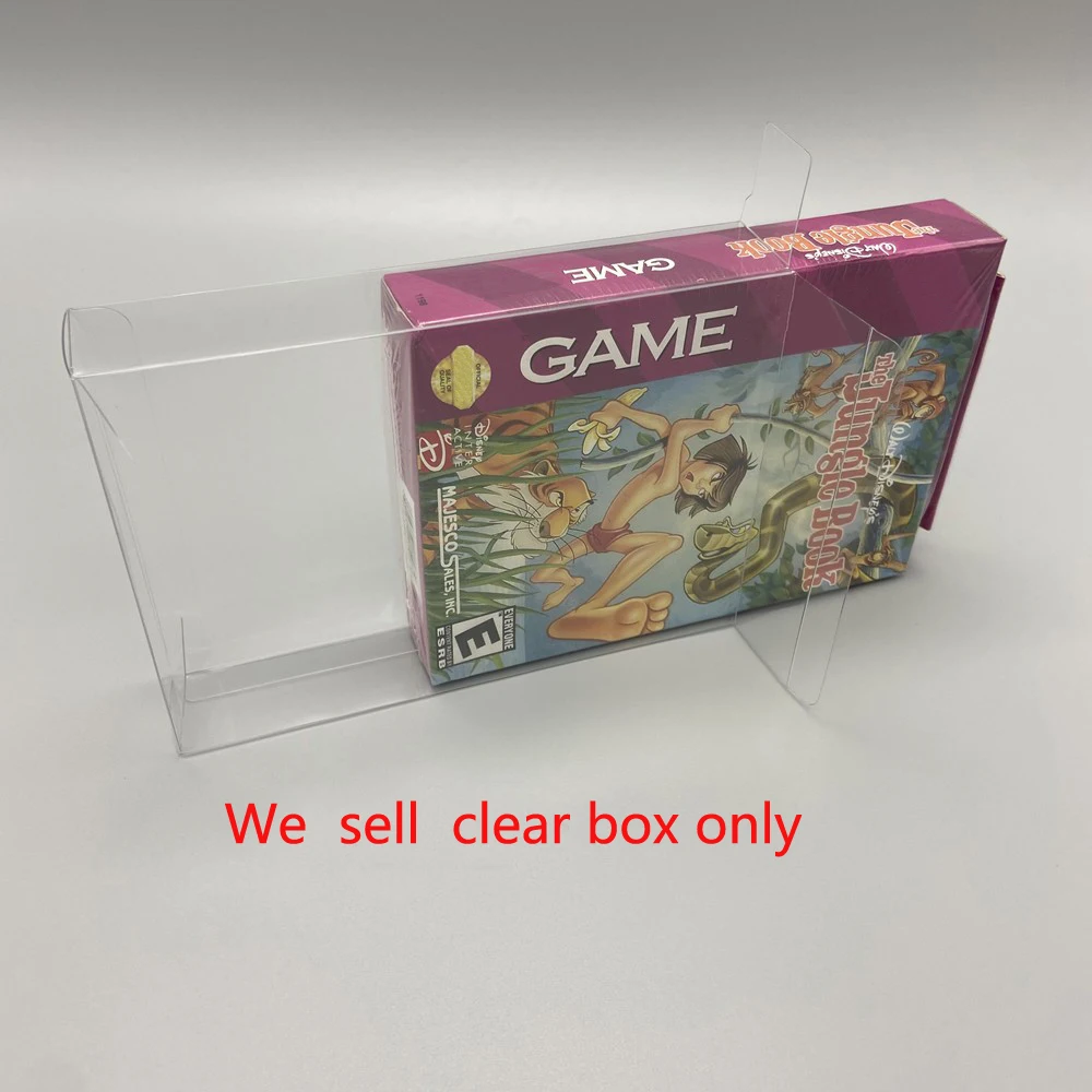 Clear  PET  Storage  cover For  Sega  Game Gear GG game EU US version  dedicated transparent storage box display box