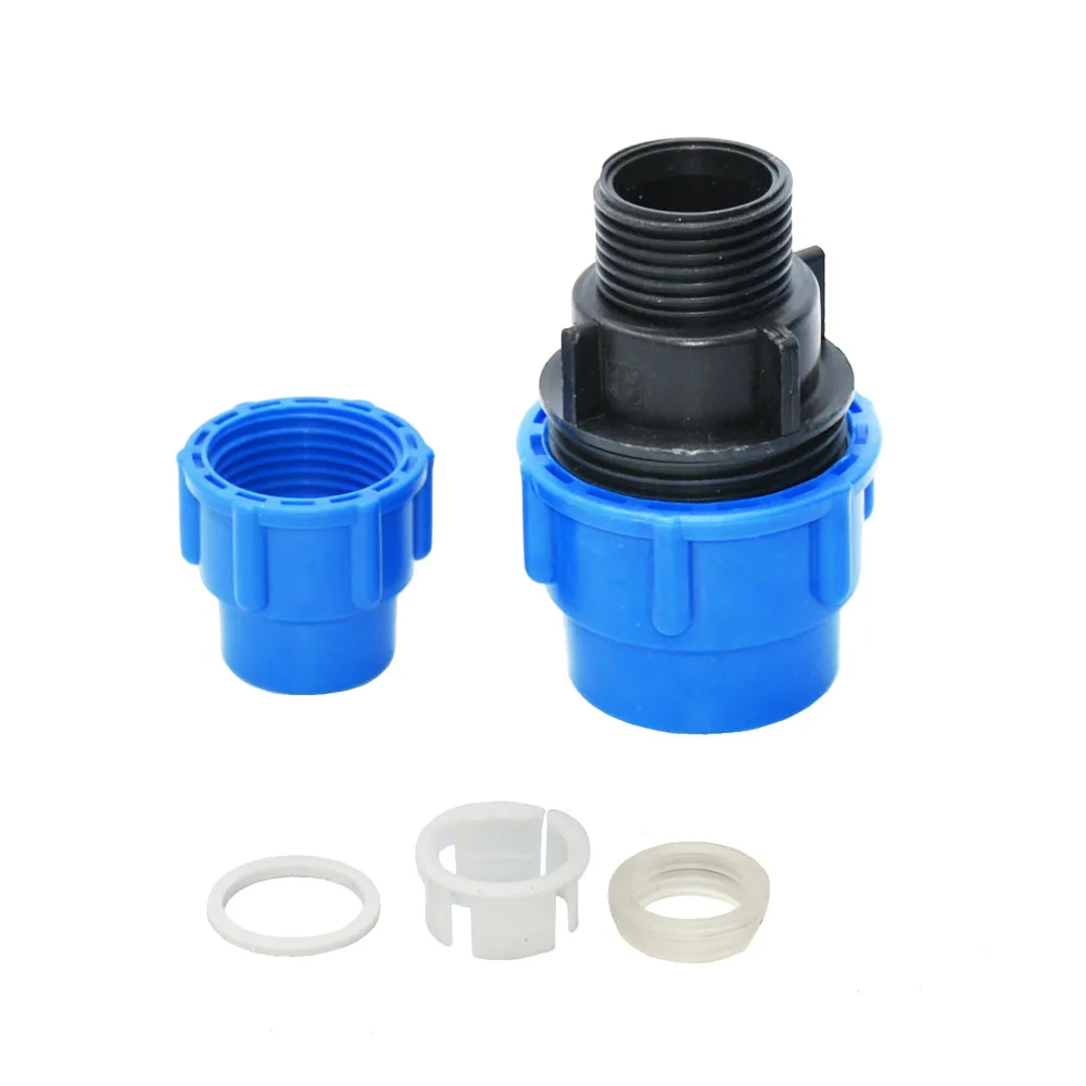 20/25/32/40/50/63mm PE Pipe Quick Connector  Reducing Water Pipe Joint Plastic Pvc Fittings For Agricultural Irrigation