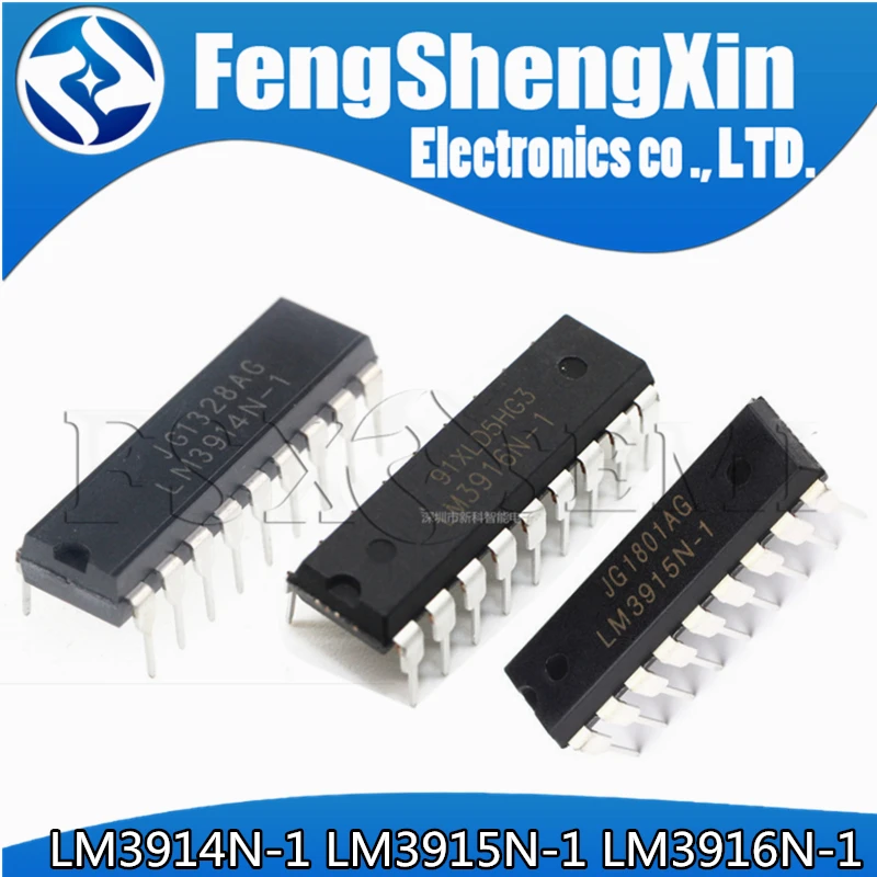 

100PCS LM3914N-1 LM3915N-1 LM3916N-1 DIP LM3914N LM3915N LM3916 display driver IC