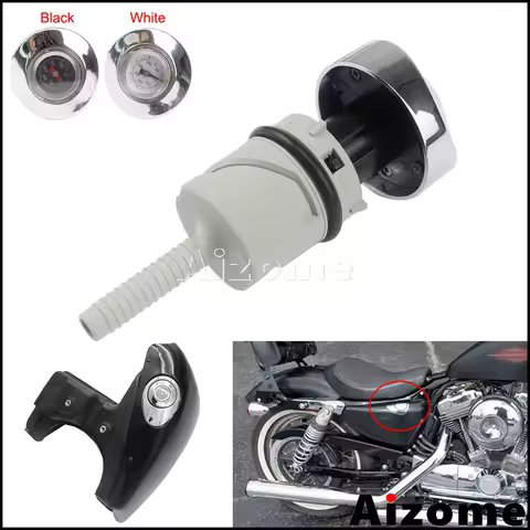 Chrome Motorcycle Oil Temperature Dipstick For Harley 2004-2019 Sportster XL1200 XL883 48 72 Iron SuperLow Roadster Nightster