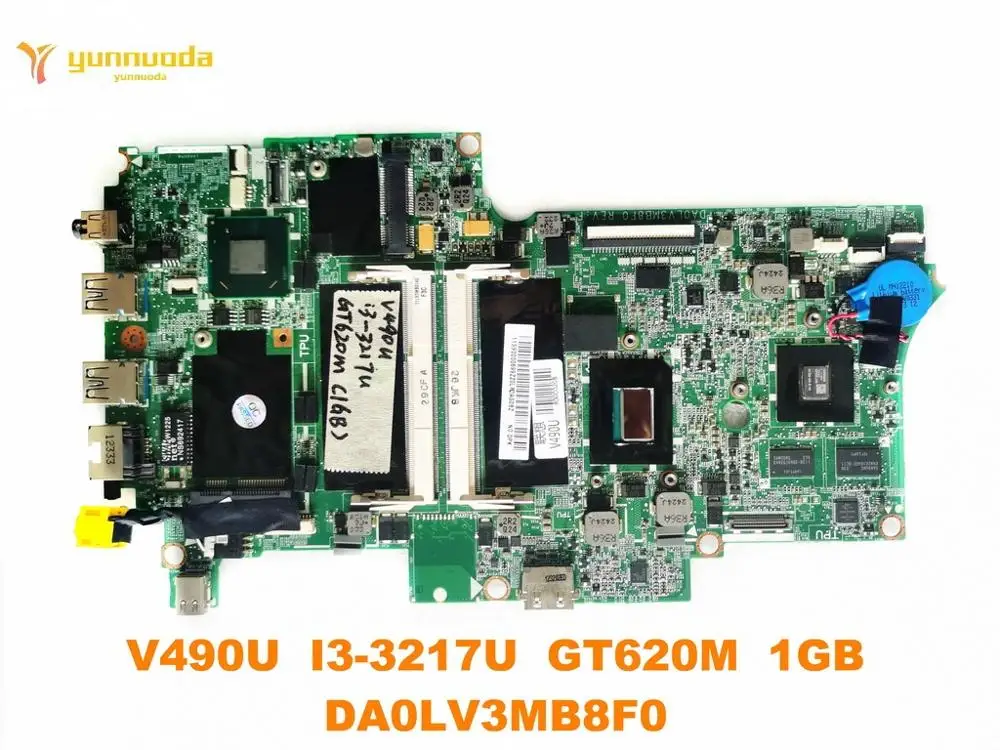 

Original for Lenovo V490U laptop motherboard V490U I3-3217U GT620M 1GB DA0LV3MB8F0 tested good free shipping