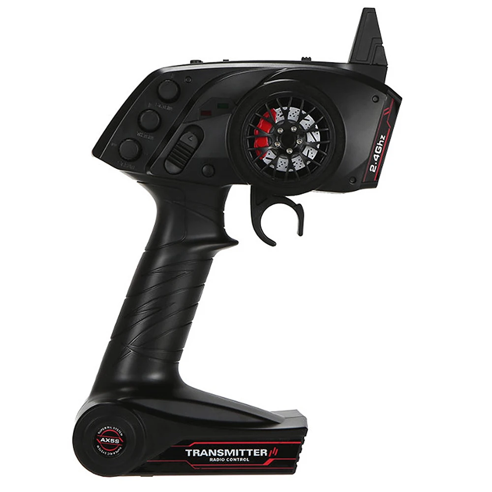 AUSTAR AX5S 2.4G 3CH Transmitter with AX-5X Receiver 10A Brushed ESC for 1/10 1/8 RC Crawler