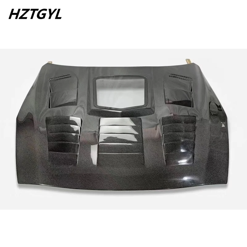 Carbon Fiber Or FRP Material Transparent Front Engine Hood Bonnet Cover For Nissan GTR R35 Car Tuning 2009-2015