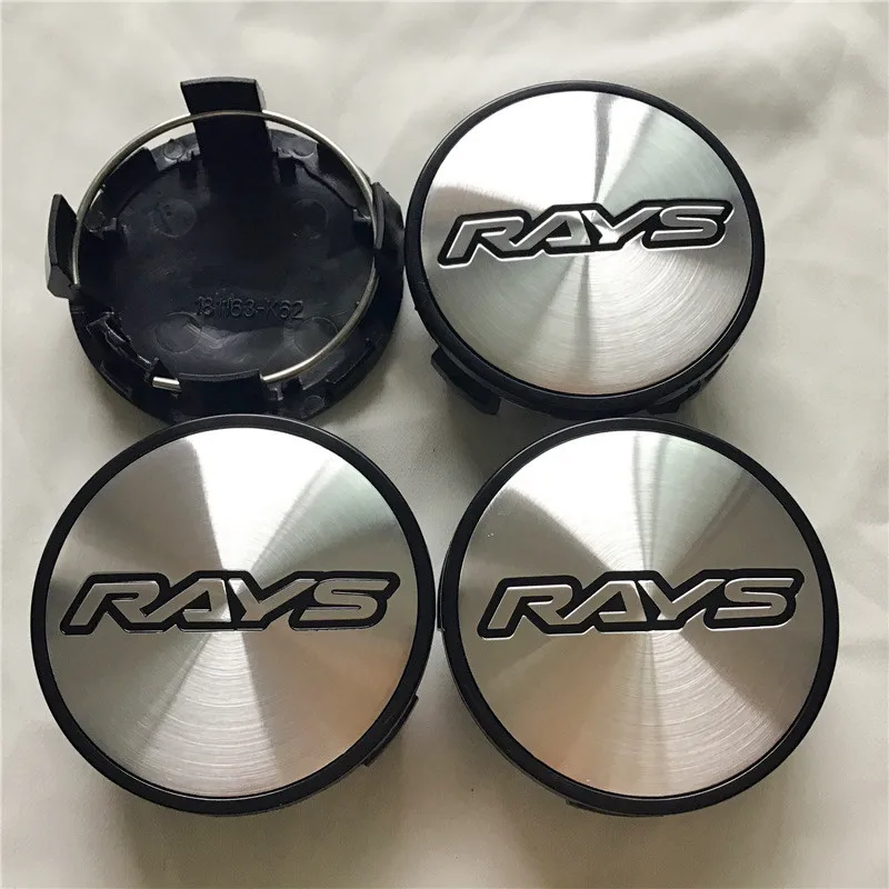 4pcs RAYS Racing  Wheels Center Hub Cap 62mm Car Styling Emblem Badge Auto Duspro of Decal Cover