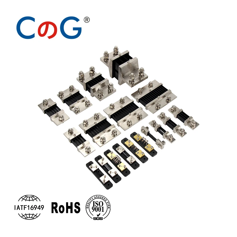 750A 800A 1000A 1200A 1250A 1500A 75mV CG FL-2 Manganin Copper DC Shunt 0.5 Class Measuring Shunt Resistor for Analog Ammeter