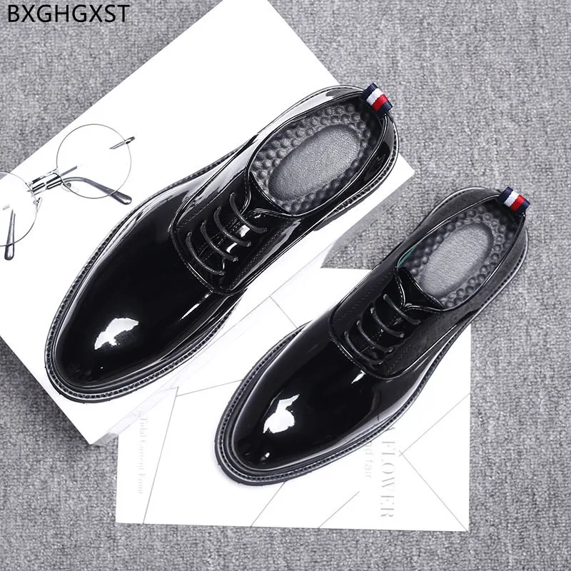 Italian Dress Shoes Mens Fashion Oxford Shoes for Men Patent Leather Shoes Men Formal Office 2024 Chaussure Homme Zapatos Hombre