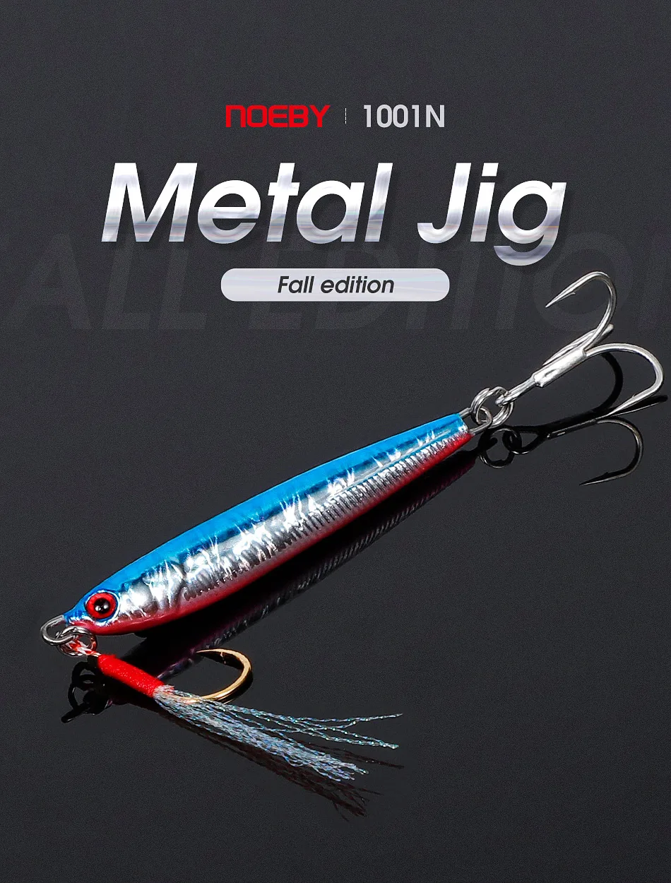 Noeby Slow Jigging Metall Jig Angelköder 21g 28g 40g Long Casting Shore Jigging Löffel Künstlicher harter Köder für Meeresangelköder – Detail 5