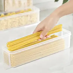 Noodles Container Kitchen Food Storage Large Capacity Rectangular Pasta Box Fresh-keeping Case