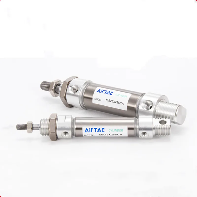 AIRTAC الفولاذ المقاوم للصدأ اسطوانة صغيرة MA16X75SCA MA16X100SCA MA16X125SCA MA16X150SCA MA16X175SCA MA16X200SCA MA16X250SCA MA16X300