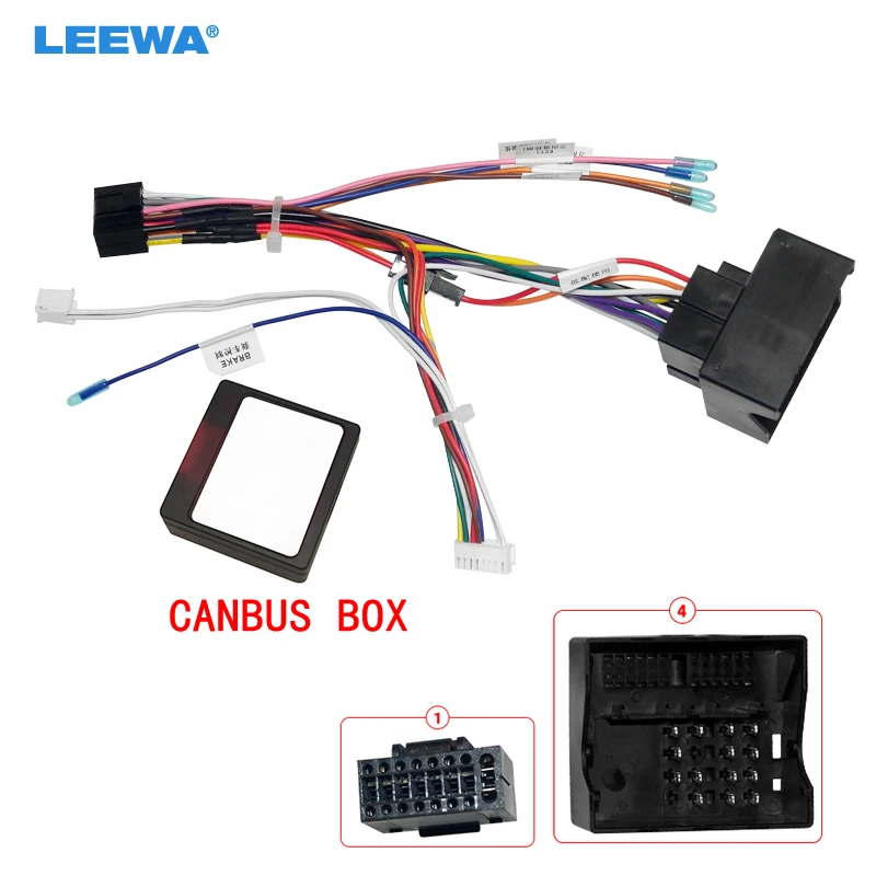 

LEEWA Car 16pin Audio Wiring Harness With Canbus Box For Opel 10-16 Aftermarket Stereo Installation Wire Adapter #CA6871