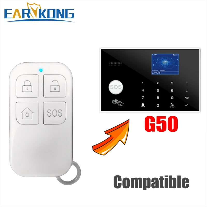 433MHz Wireless Remote Controller Big Button For G4 / G50 / T90 / W2B / W123 Wifi Alarm System Home Burglar Alarm System