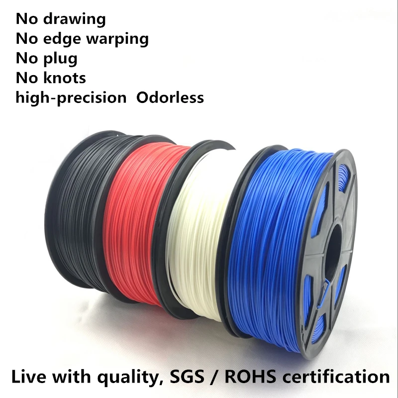 

PLA 3D Printer Filament 1.75mm 1KG PLA ABS Nylon Wood TPU PETG Carbon ASA PP PC 3D Plastic Printing Filament best seller