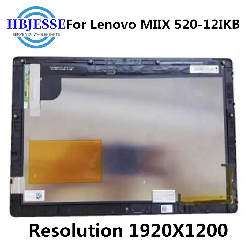 Bloc écran tactile LCD 12 pouces, pour Lenovo MIIX 520-12 ata ix 520 12 520-12ikb 1920x1200, matrice d'affichage avec capteur digital