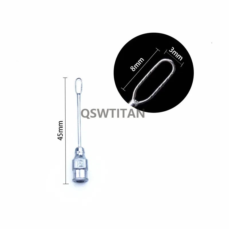 Soczewka okulistyczna pętle obiektywu pętli ze stali nierdzewnej końcówka oko instrument chirurgiczny 1 sztuk