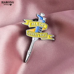 New Classic Medical Brooch Surgeon Scalpel Enamel Lapel Pins Medical Jewelry for Women Men Backpack Button Pin Christmas Gift