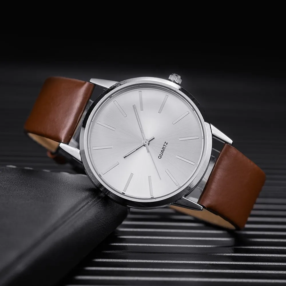 2023 Men Watches Quartz Top Luxury Wristwatches Simple Male Clock Leather Strap Watch for Men Lover Watches Relogio Masculino