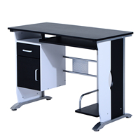 HOMCOM Mesa de Ordenador PC Despacho Escritorio 100x52x75cm Mobiliario Madera
