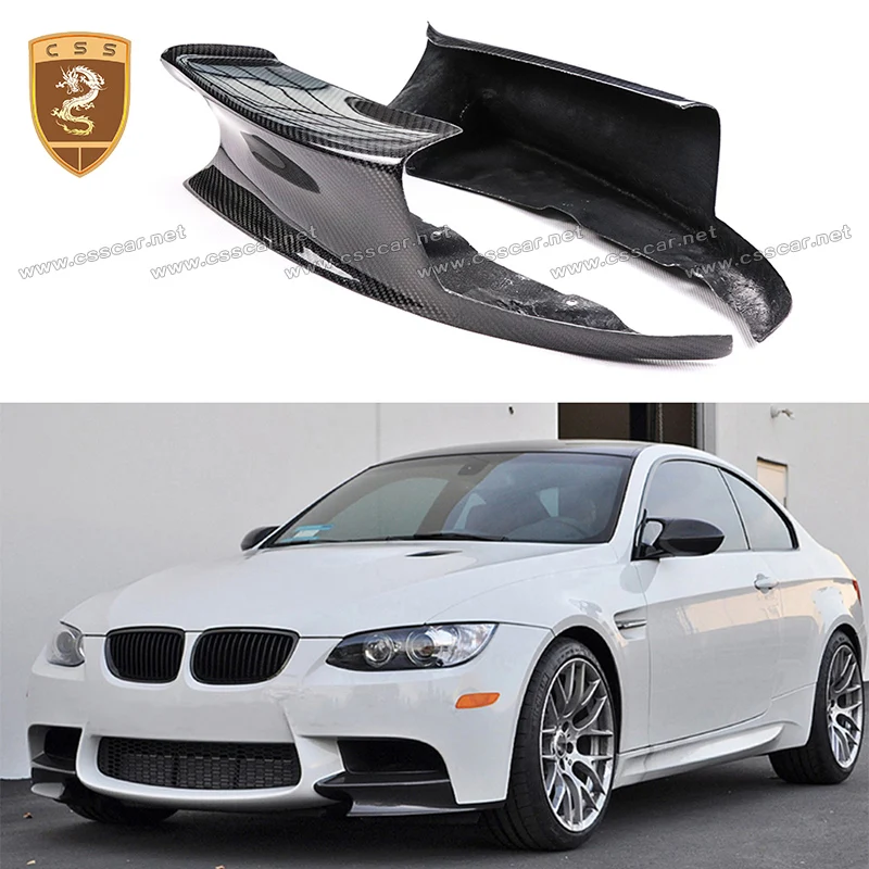 Carbon Fiber Front Bumper Lip Splitters For BMW 3 Series E92 318i 320i 325i 2008 2009 2010 2011 Car Accessories