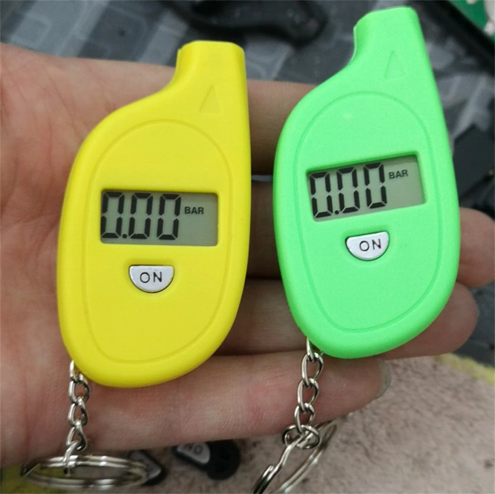 Mini-Reifendruckmesser im Schlüsselanhänger-Stil mit digitalem LCD-Display, Reifendruckprüfer für Autos, Motorräder und PKWs, Reifensicherheitsalarm – Detail 4