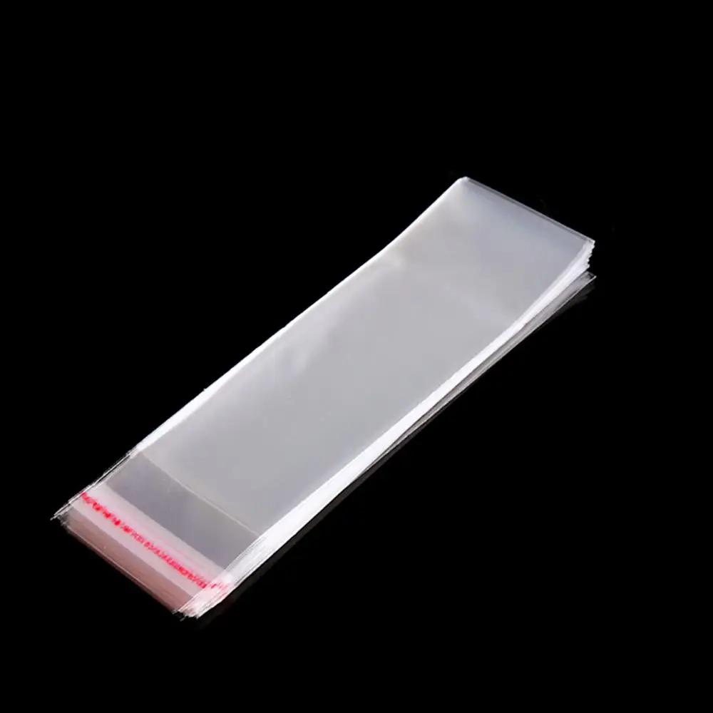 100PCS Clear Self adhesive Cellophane bag Transparent Plastic Self-adhesive Bags For Gift Jewelry Candy Cookie Packaging baggies