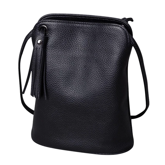 Luksusowa torebka crossbody z prawdziwej skóry z frędzlami, damska mała torebka na ramię, modna portmonetka, damska torebka.