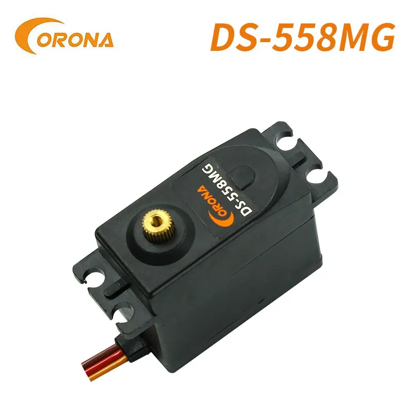 Corona ds558mg 10kg 0.2sec 58g digital metal engrenagem mini servo para rc rádio contro condução voo avião peças de carro ou adultos